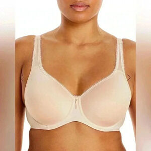 Wacoal 853192 Nude/Beige Basic Beauty Spacer Underwire T-Shirt Bra NWT 46DD
